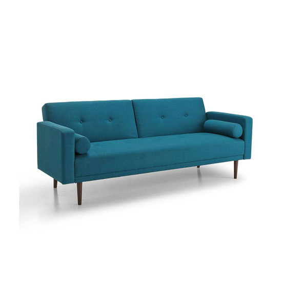 Canapé lit scandinave bleu