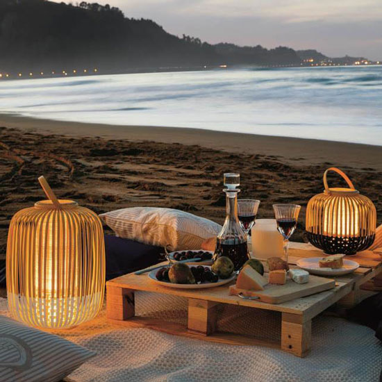 Lanternes outdoor en bambou, à prix soldé chez Lightonline