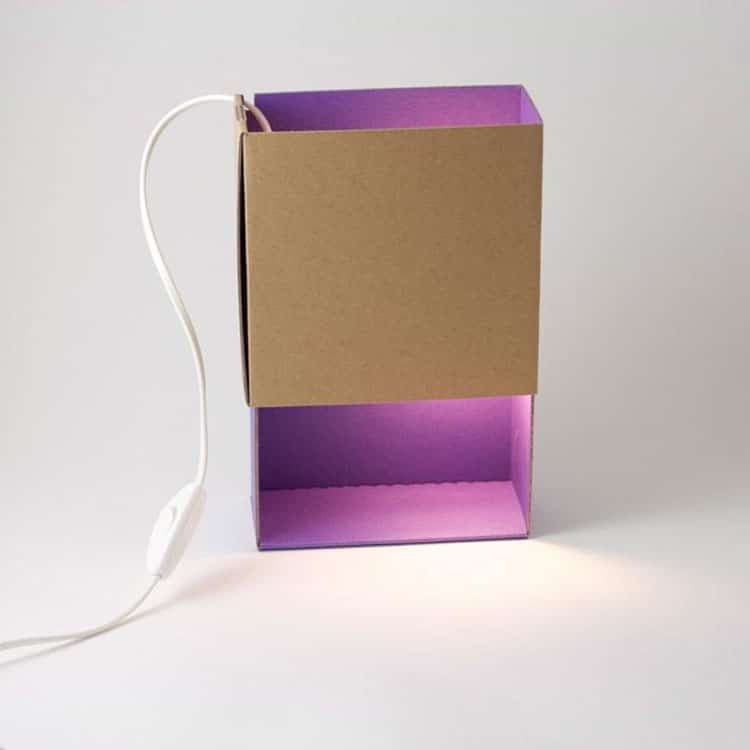 lampe en carton