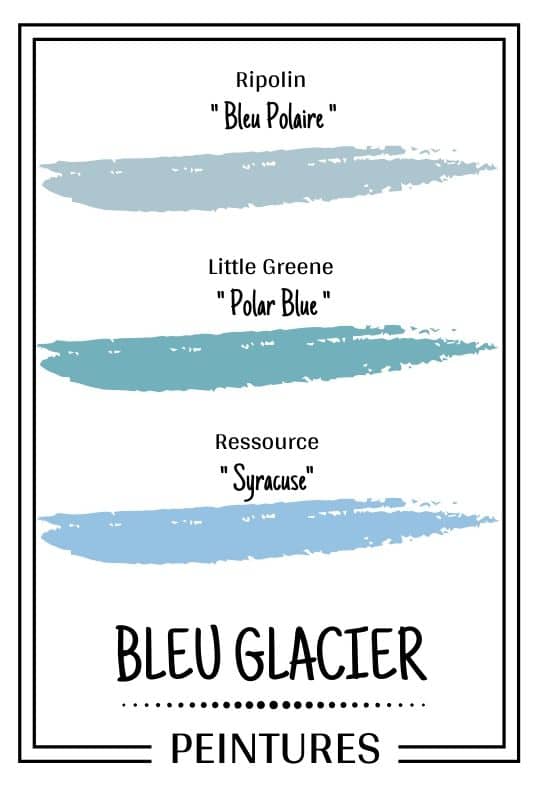peinture bleu glacier