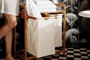 panier à linge en bambou
