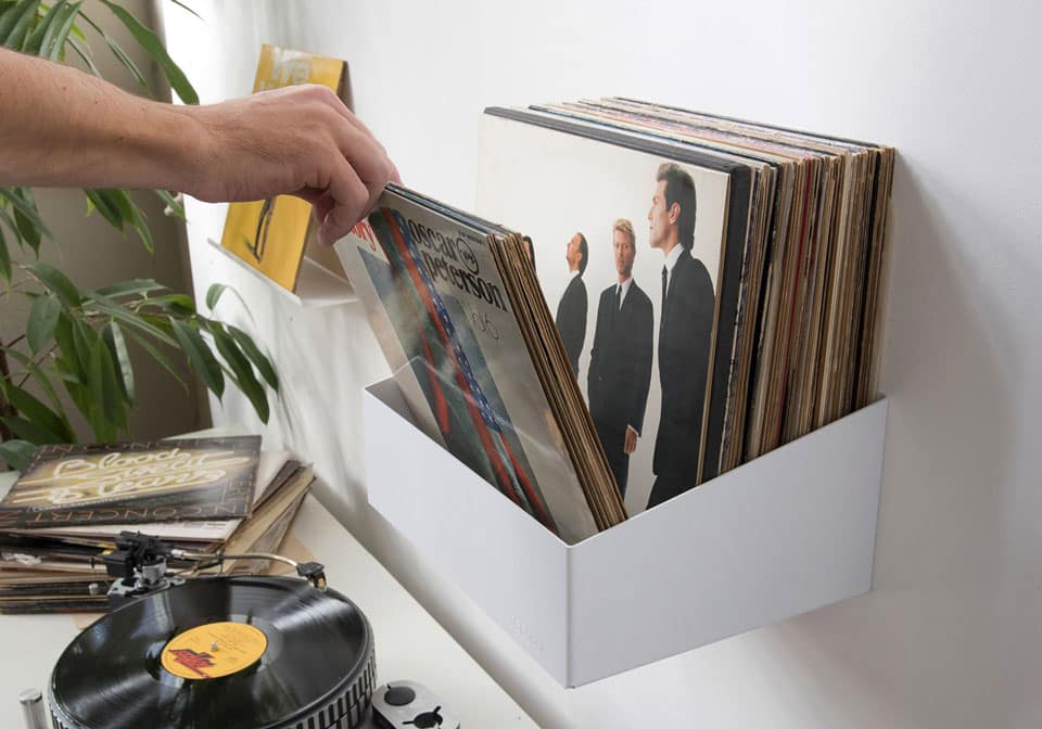 30,5 x 4,3 x 4,3 cm Support de Disque d'album Acrylique pour l'affichage LP écoute Lot de 6 Supports muraux pour étagère à disques Vinyle 