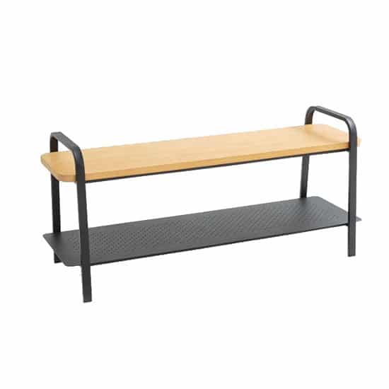 BRASSEX Banc décoratif avec rangement, blanc WF-0819-WH