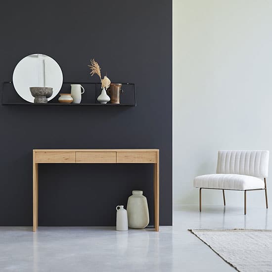 console d'entrée avec tiroirs minimaliste tout en bois