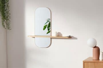 miroir avec rangements