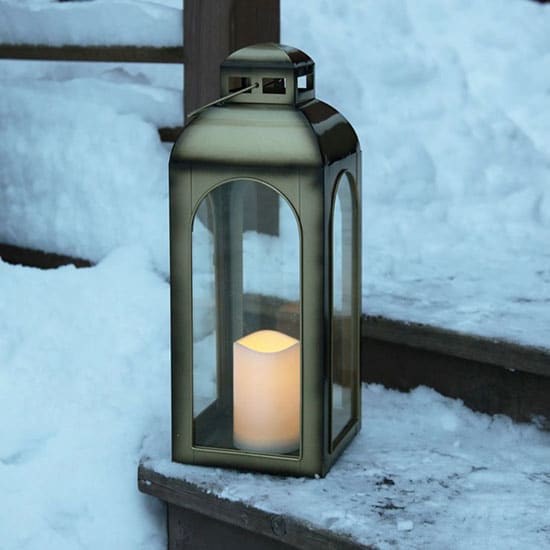 Lanterne LED Vintage à Flammes Vacillantes – Fonctionne Sur Piles (AG13 Incluses) – Hauteur 13 Cm – Pour Décoration Intérieur/extérieur, Halloween, Jardin