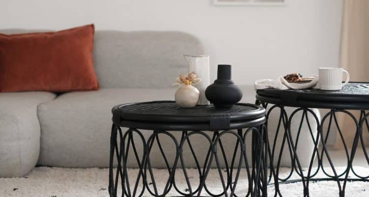 table basse en rotin