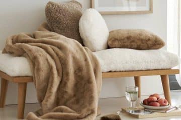 plaid fausse fourrure