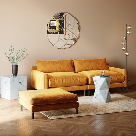 Sofa confortable jaune