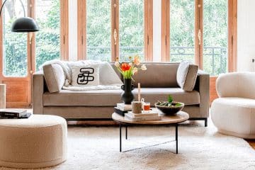 table basse travertin