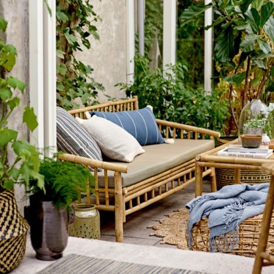 Canapé d'extérieur en bambou