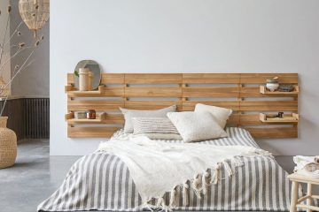 tête de lit en bois