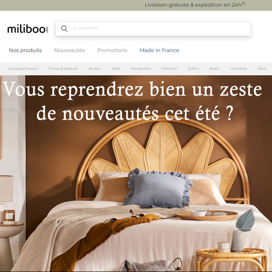 Miliboo, incontestablement l'un des meilleurs sites déco en ligne