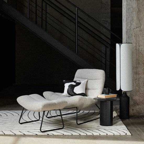 fauteuil avec repose pieds