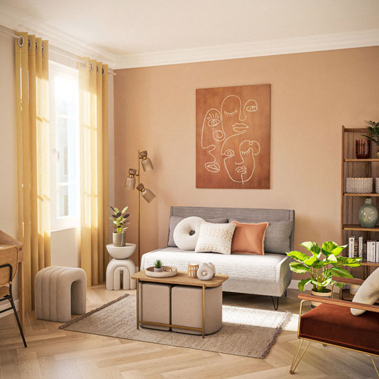 Le canapé clic-clac Maisons du Monde, un indispensable des petits espaces