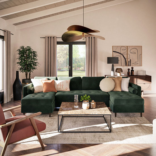 Une version canapé Maisons du Monde convertible idéale pour accueillir confortablement ses proches