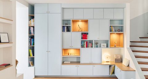 comment organiser mur de rangement