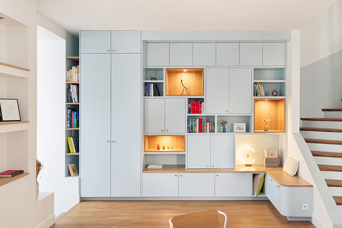 comment organiser mur de rangement