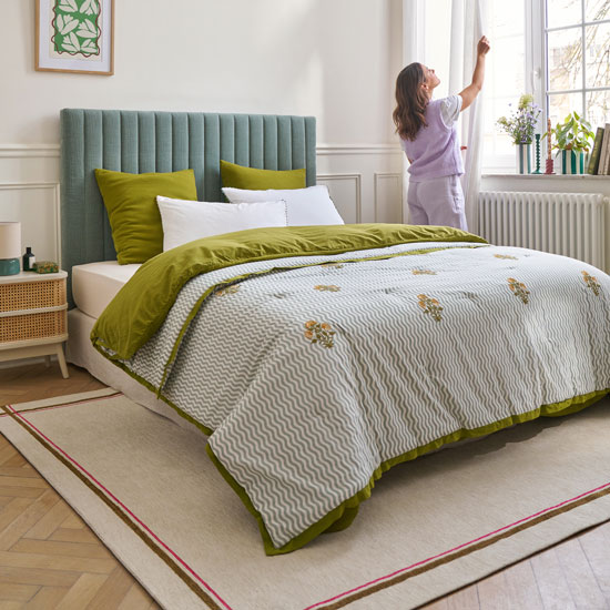 Pimper votre chambre en un geste avec le couvre-lit Jani
