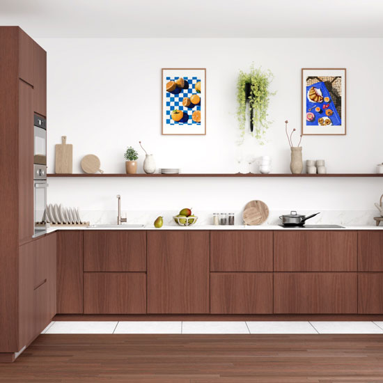 Craquez pour une finition, chêne miel ou en noyer pour un rendu chaleureux