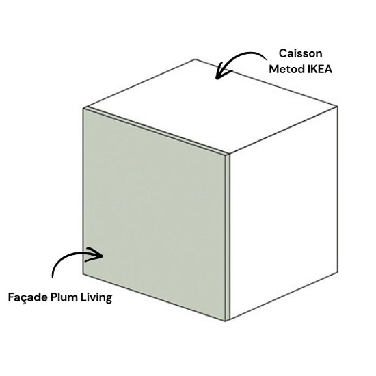 Il ne reste plus qu’à associer les façades aux caissons