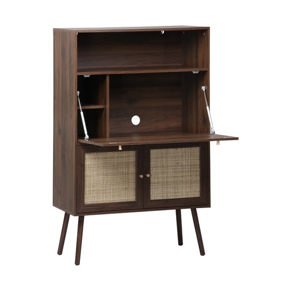 Secrétaire vintage cannage Bohème Maisons du Monde