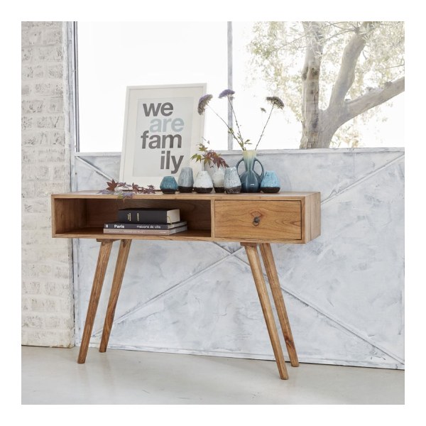 Console d'entrée Oscar en bois massif