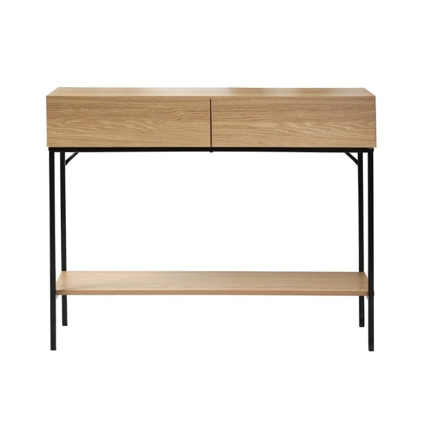 Console d'entrée Tessa décor bois et métal