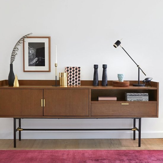 Enfilade scandinave en noyer Botello