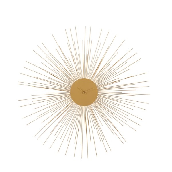 Horloge murale CALLISTA en acier doré D95 cm Maisons du Monde