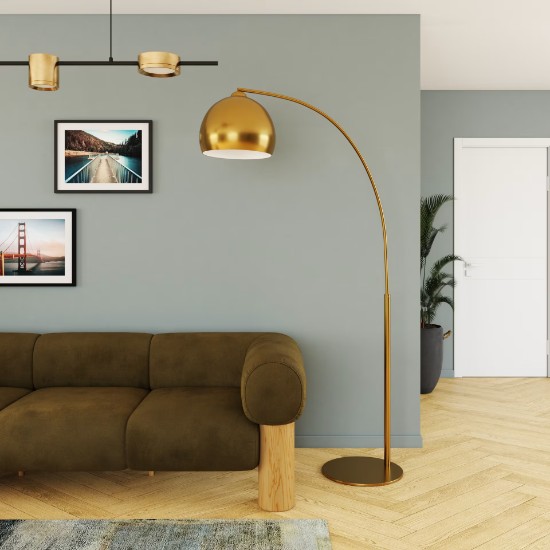 Gold Sphere Maisons du Monde Lampadaire Gold Sphere en ambiance Maisons du Monde