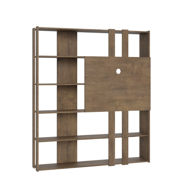 Bibliothèque meuble TV Kato effet bois noyer Maisons du Monde