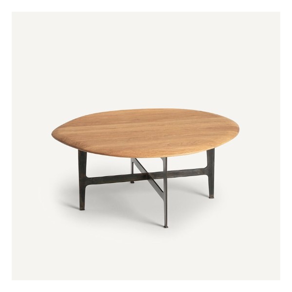 Table basse Addisson AM.PM chene et metal noir