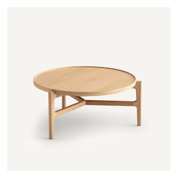 Table basse Alyasa AM.PM plateau rond chene Table basse Alyasa AM.PM plateau rond chene