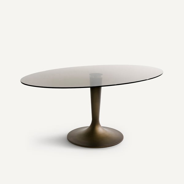 Table en verre ovale Seona La Redoute