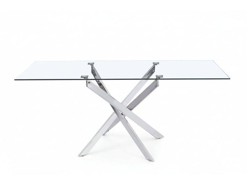 Table en verre transparente Jessica Conforama