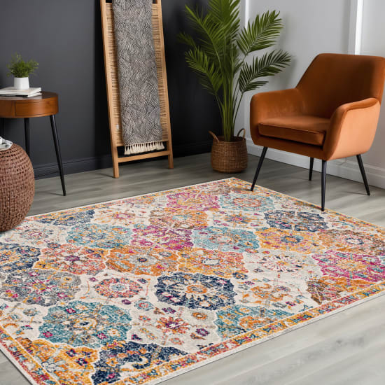 Tapis kilim Ines vintage multicolore Maisons du Monde