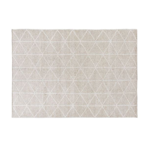 Tapis scandinave Slow Maisons du Monde réversible à motifs graphiques Tapis scandinave Slow Maisons du Monde réversible à motifs graphiques