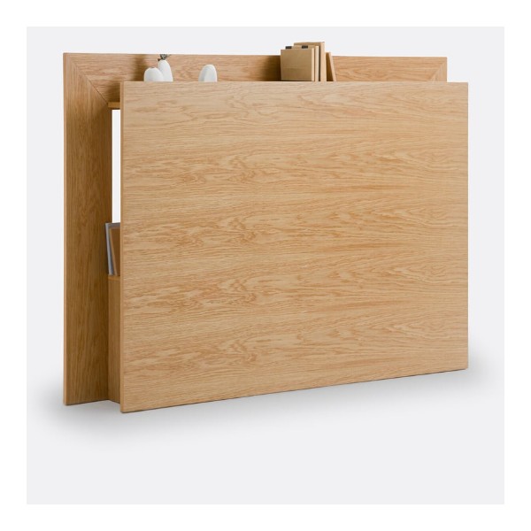 Tête de lit rangement plaqué chêne Essena La Redoute Intérieurs Tête de lit rangement plaqué chêne Essena La Redoute Intérieurs