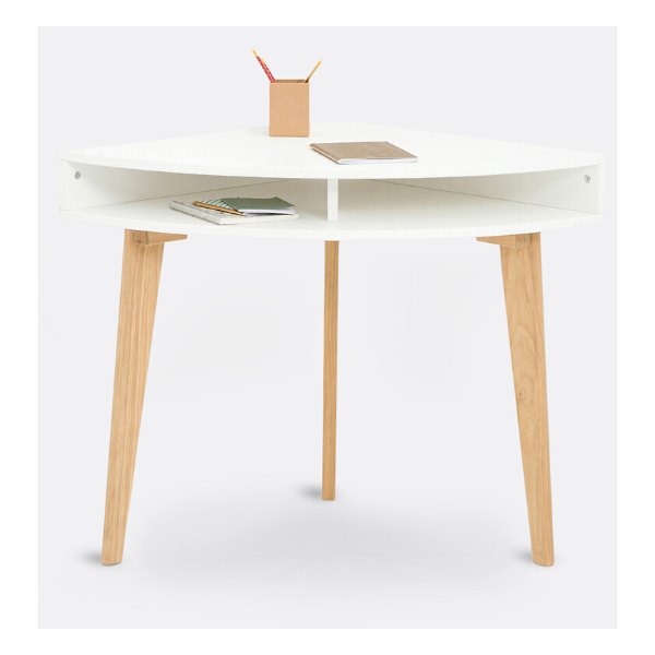 Petit bureau d'angle Grimsby pieds bois La Redoute