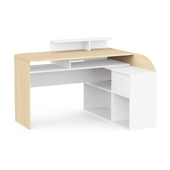 Bureau d'angle blanc KEMO Conforama