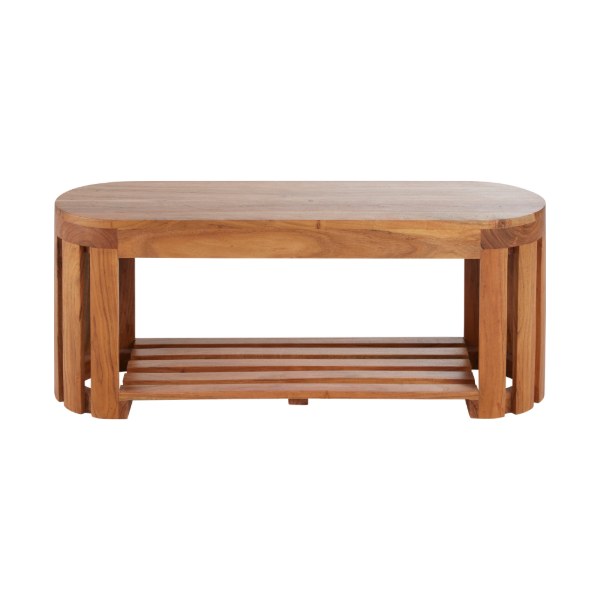 Banc en acacia massif Maewenn avec tablette, Maisons du Monde