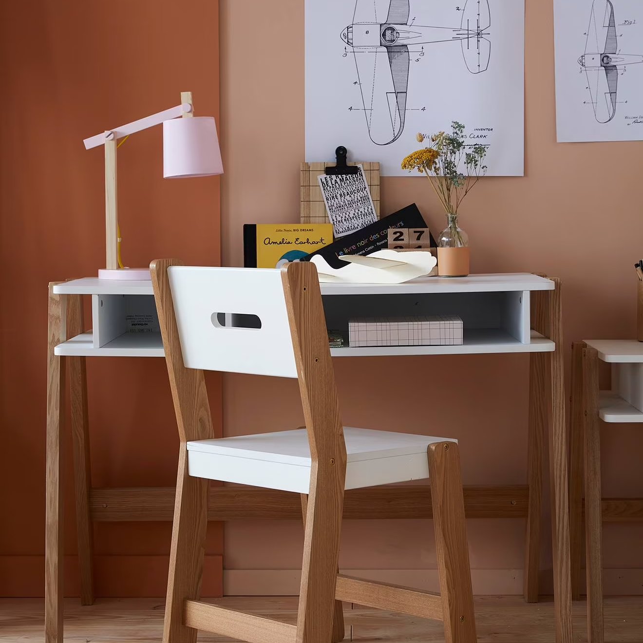 Bureau fille primaire Architekt Vertbaudet en situation
