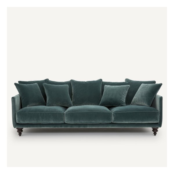 Canapé Lazare La Redoute AM.PM velours vert cèdre