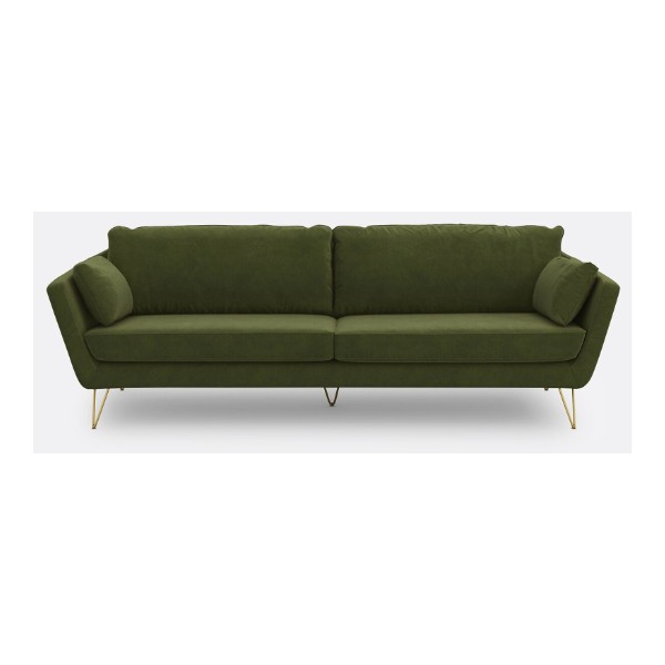 Canapé Topim en velours vert, La Redoute