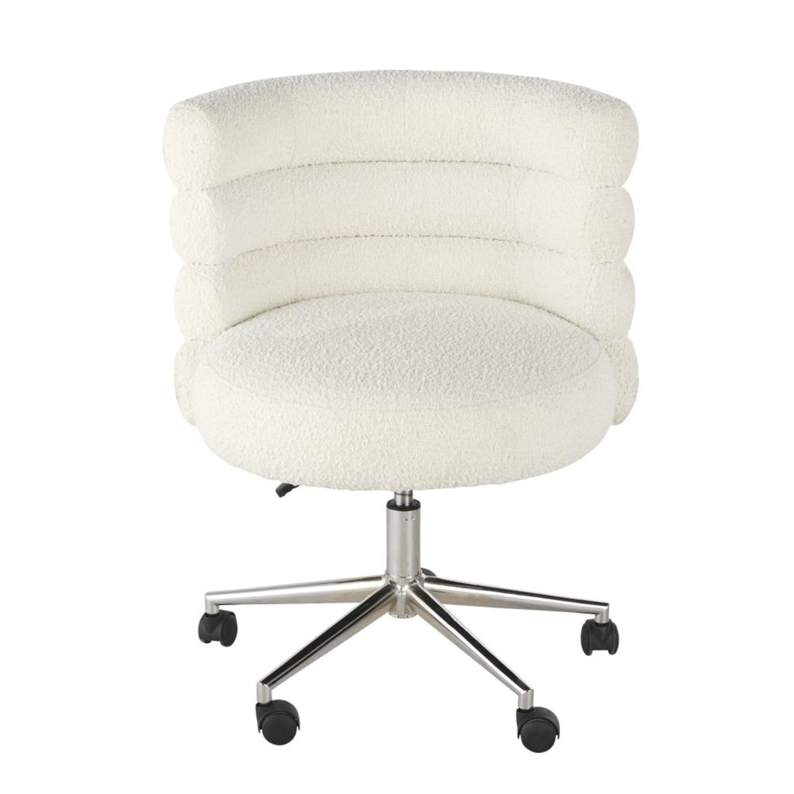 Chaise de bureau professionnelle Newbury en bouclette écrue Maisons du Monde