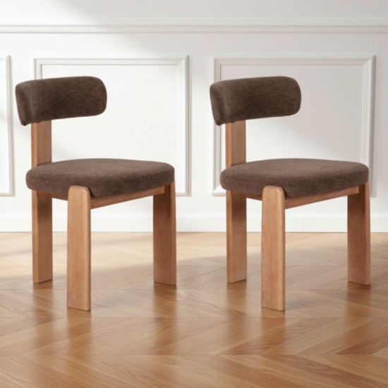 Chaise de cuisine confortable en bouclette