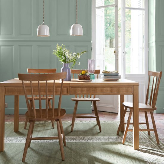 Chaise de cuisine scandinave en bois