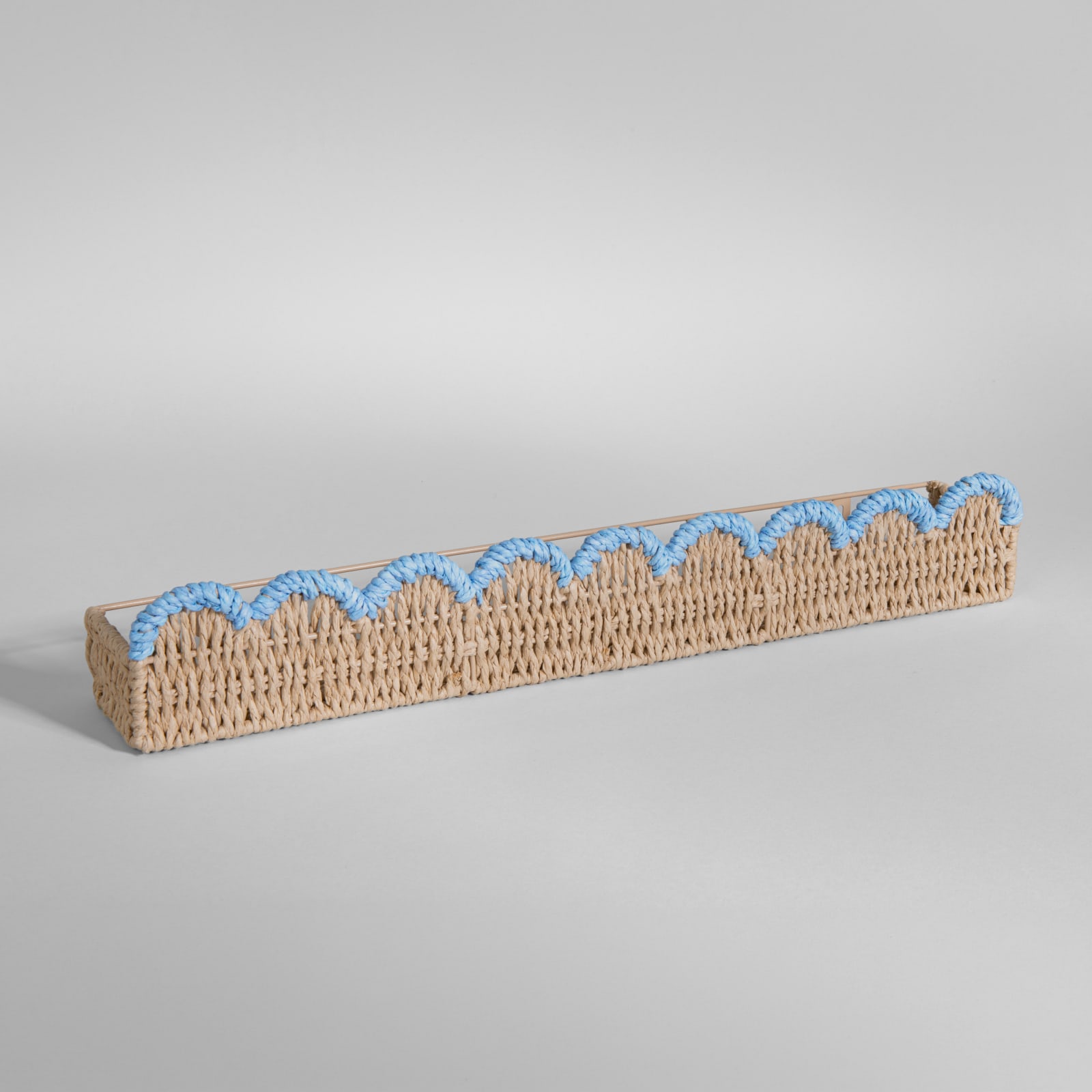 Étagère murale festonnée en papier tressé bicolore Salisbury Maisons du Monde