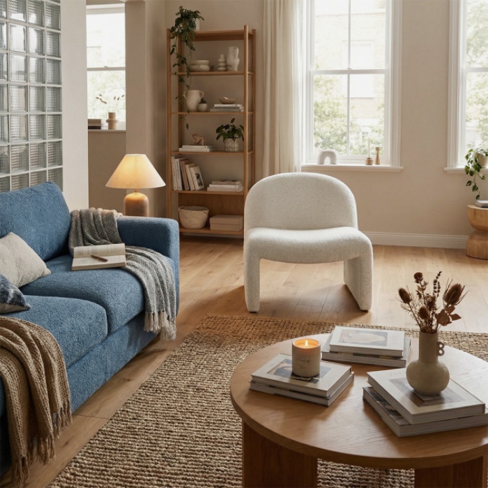 Fauteuil Malo Drawer en situation dans un salon